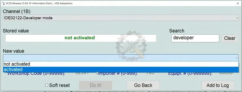 developer mode activation