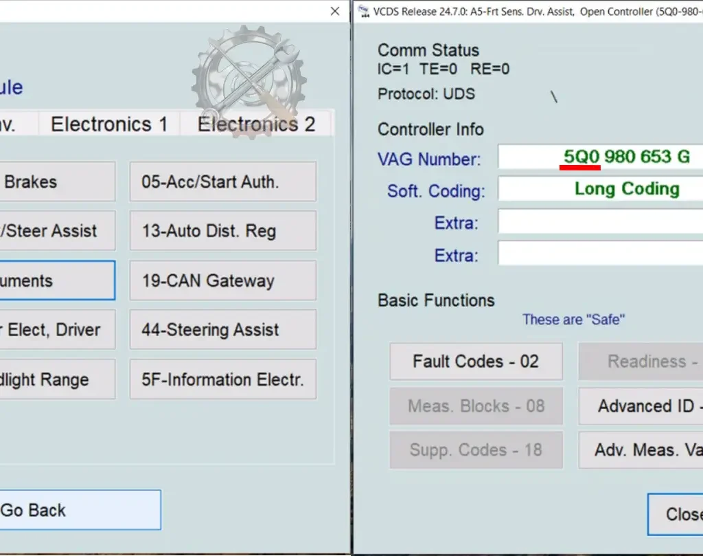 référence de caméra de trafic Volkswagen