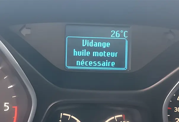 remise a zero vidange Ford