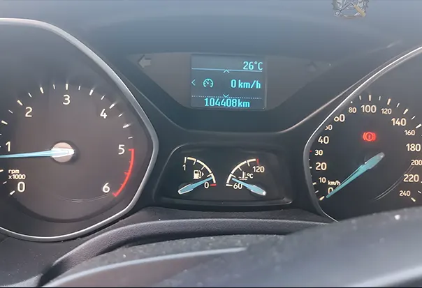 Tableau de bord Ford sans voyant de vidange après remise à zéro