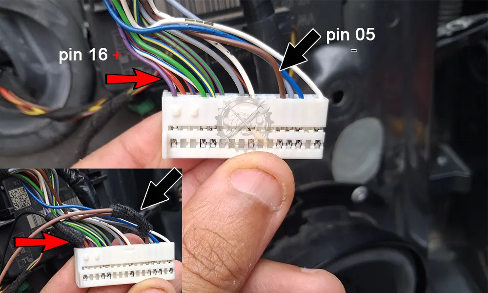 Schéma de câblage LED porte Golf 7.5