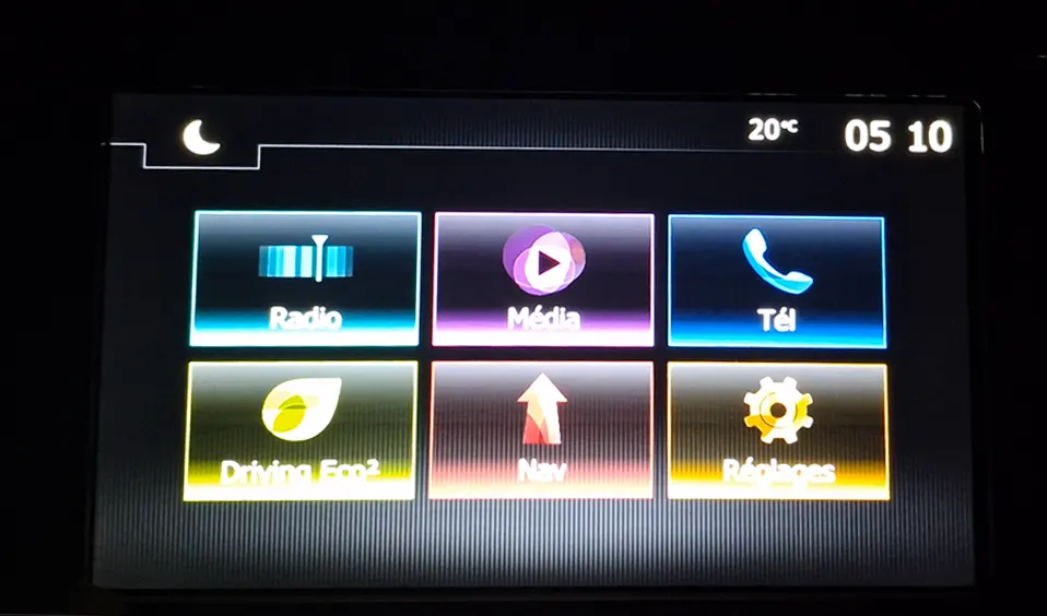 Icône Navigation affichée sur MediaNav 3