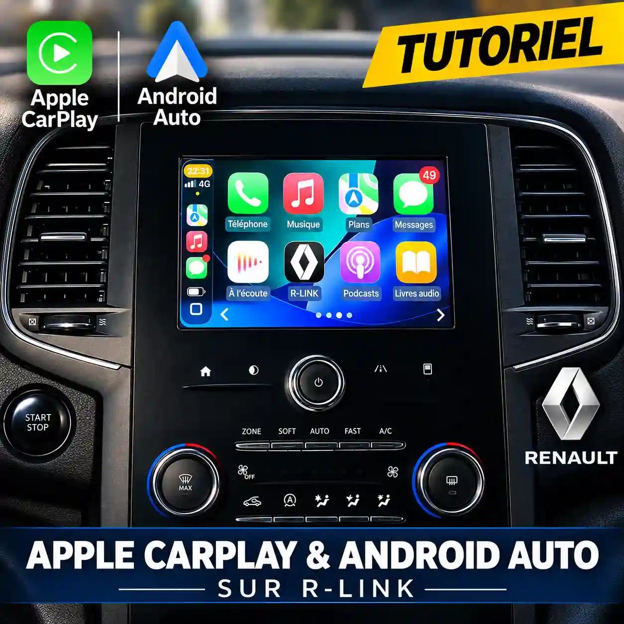 CarPlay et Android Auto sur R-Link 2