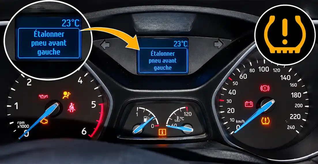 Activation du mode d’apprentissage TPMS sur Ford Focus