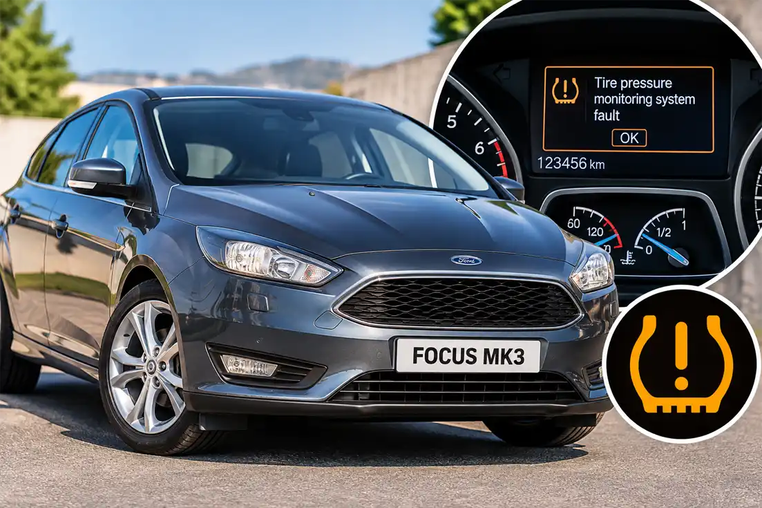 Ford Focus MK3 utilisée pour le tutoriel TPMS